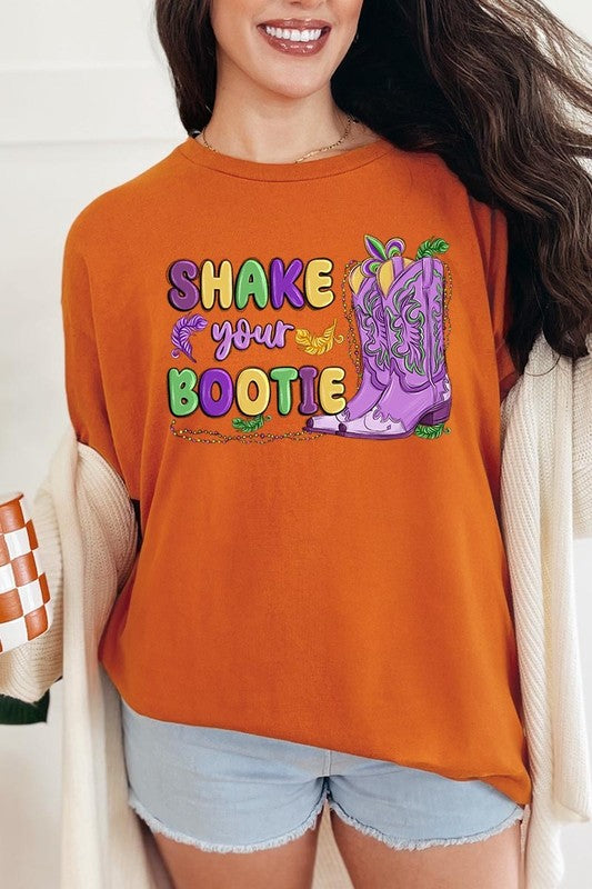 Shake Your Bootie Mardi Gras Plus Heavyweight Tee