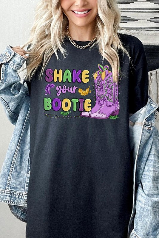 Shake Your Bootie Mardi Gras Plus Heavyweight Tee
