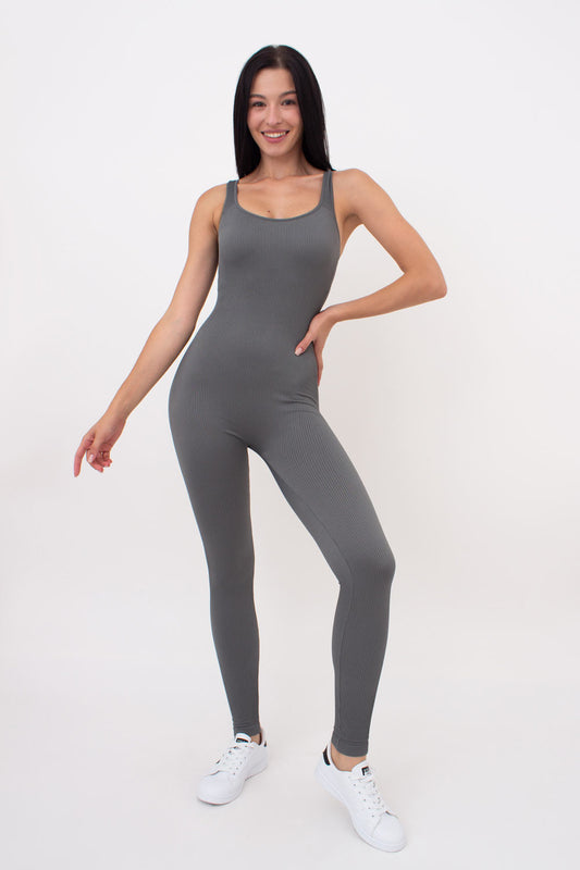 Seamless Ribbed Jumpsuit