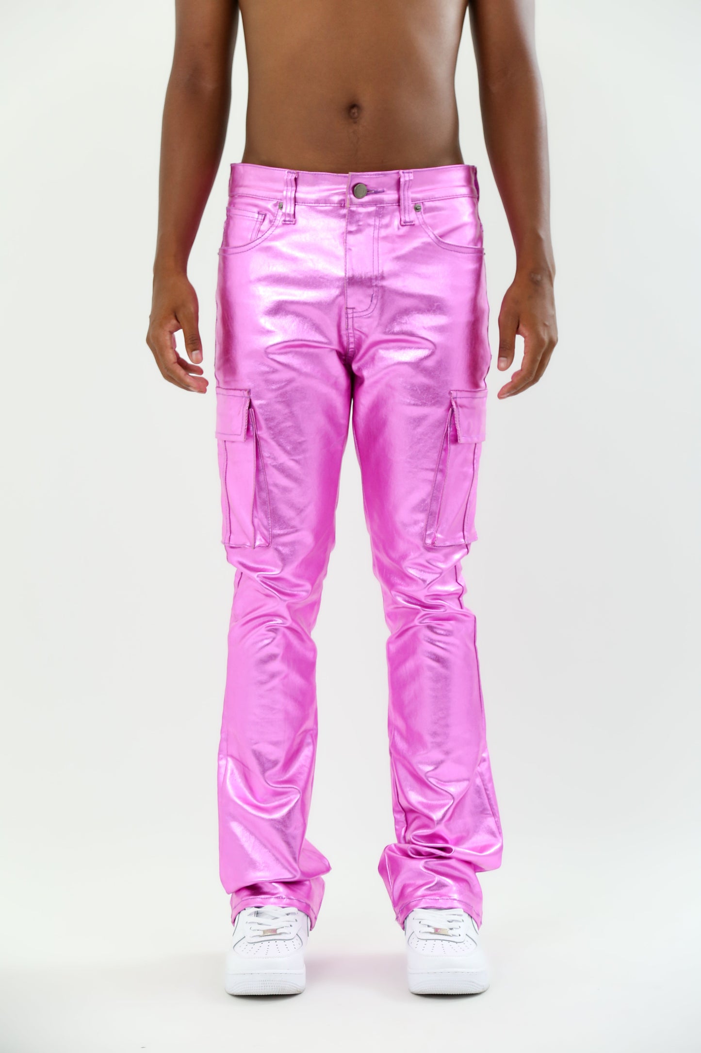 ASJ8069 METALLICA DIP STACKED JEANS