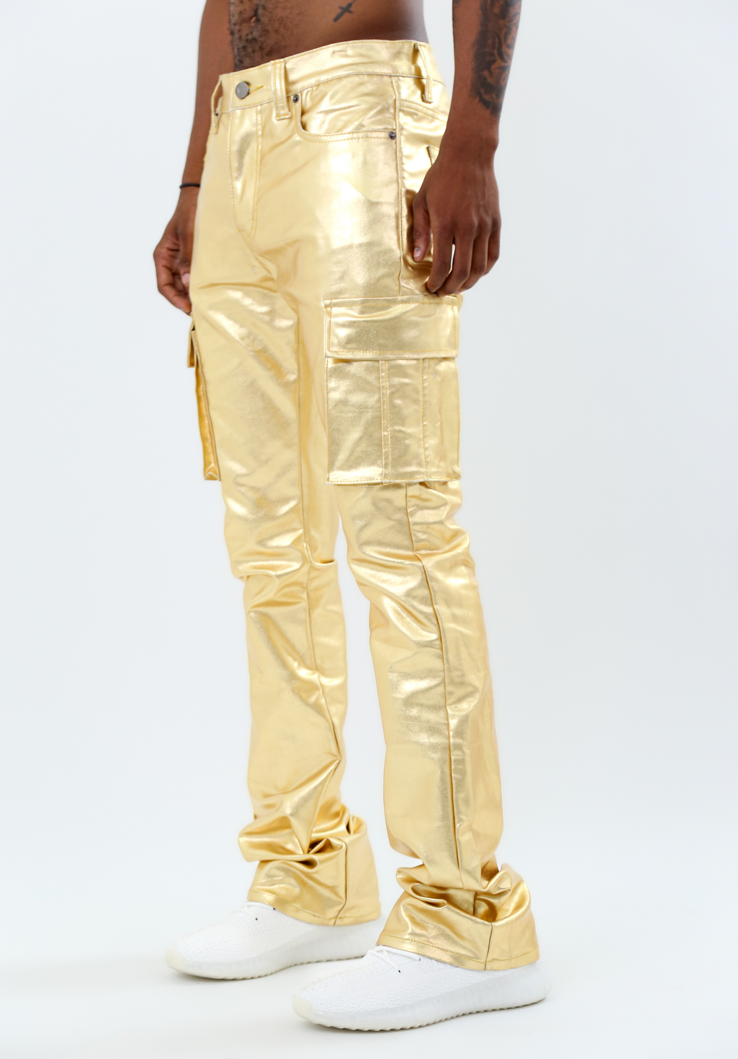 ASJ8069 METALLICA DIP STACKED JEANS