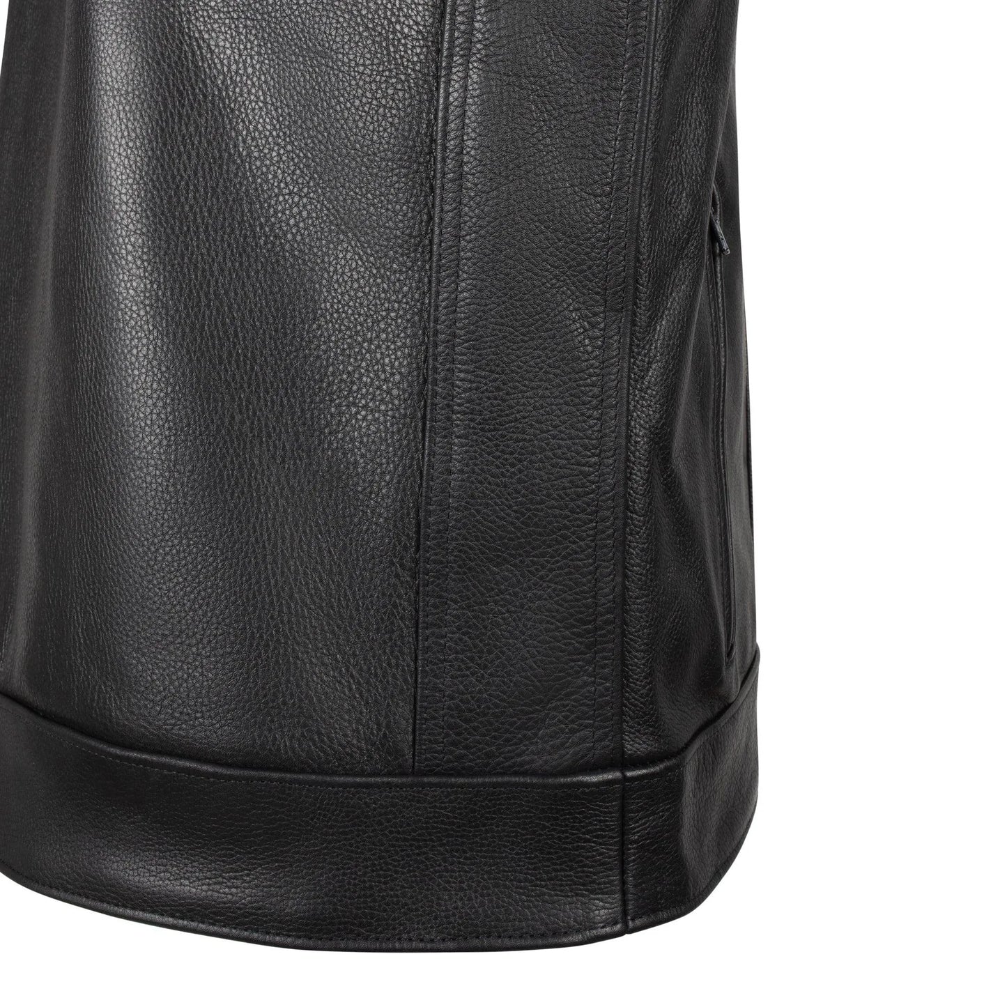 BECK® Men's 566 Black Leather Horsehide Motorcycle Vest