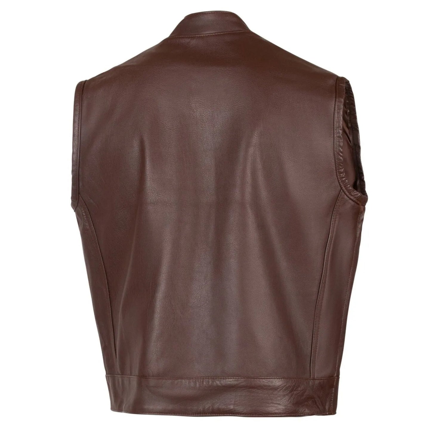 Beck® Men's 566 Brown Horsehide Leather Motorcycle Vest